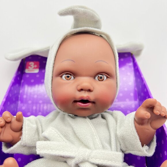 AA Play Zone Newborn Baby Doll Dark Skin With Elephant Robe – Adorable! - Picture 1 of 10